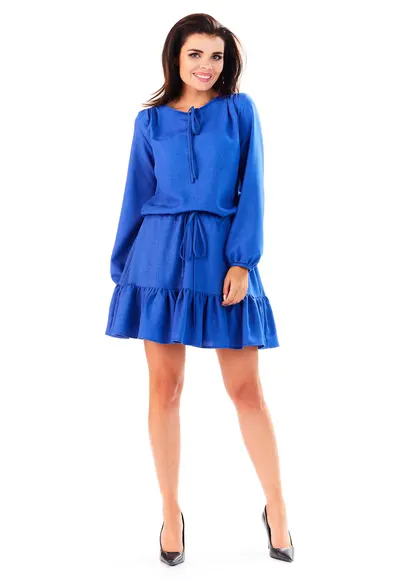 Rochie dama Poliester - M143 - Albastru