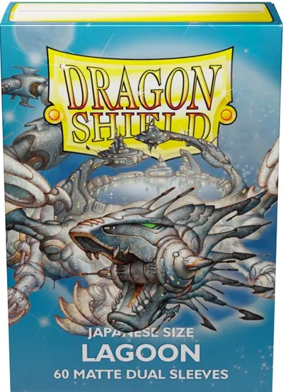 Protecții pentru cărți de joc Dragon Shield Dual Sleeves - Small Matte Laguna (60 buc.)