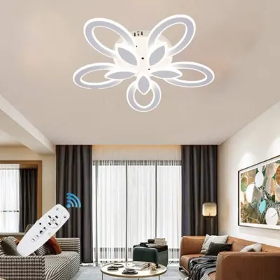 Lustra Led Iris 170w cu 5 Brate 3 Culori+ir