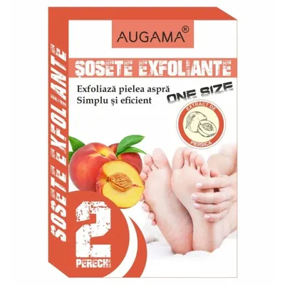 Sosete Exfoliante pentru Talpi cu Piersica 2 perechi