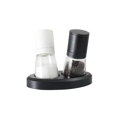 Set râșniță pentru sare și piper Vialli Design Black&White