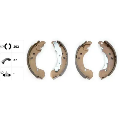 Set saboti frana TEXTAR 91062600