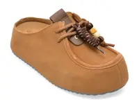 Papuci GRYXX bej, M7351, din piele intoarsa
