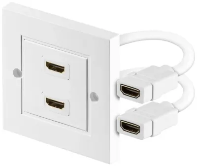 Priza perete cu 2 x port HDMI 4K60Hz, kphdmz02