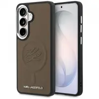 Husa MagSafe pentru Samsung Galaxy S26 Plus S947, Karl Lagerfeld, Initial Logo Debossed, Maro
