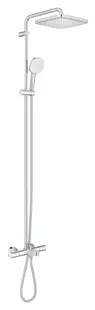 Sistem de dus Grohe Tempesta Cube 250, aparent, pipa cada, termostat, 250 mm, 1 functie, crom, 26691001