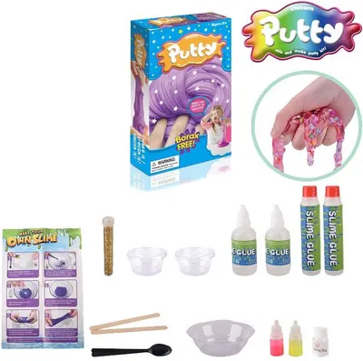 Raya Toys - Set de slime Putty, albastru
