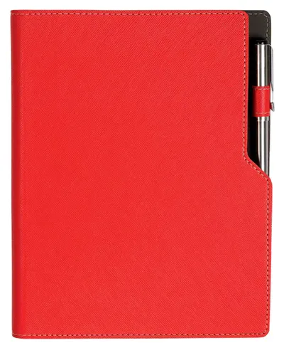 Agenda din piele cu spirala Alicante A5 - Rosie