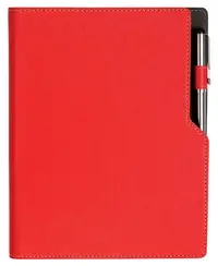 Agenda din piele cu spirala Alicante A5 - Rosie