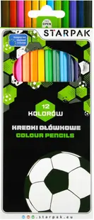 Creioane colorate Starpak - Football, 12 culori