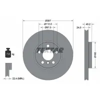 Disc frana TEXTAR 92283605