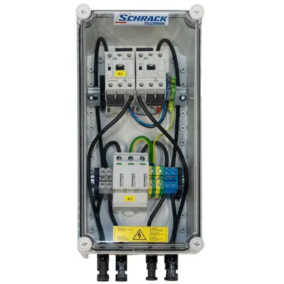 Cofret cu descarcator pentru instalatii fotovoltaice ( pentru 1 invertor ) PV-CombiBox C Prot.+Fire 1Mpp Tracker1000Vdc Schrack PVPF1501