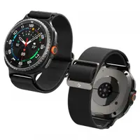 Curea Spigen Lite Fit pentru Samsung Galaxy Watch9 / Watch8 / Watch8 Classic Series, Neagra AMP10117