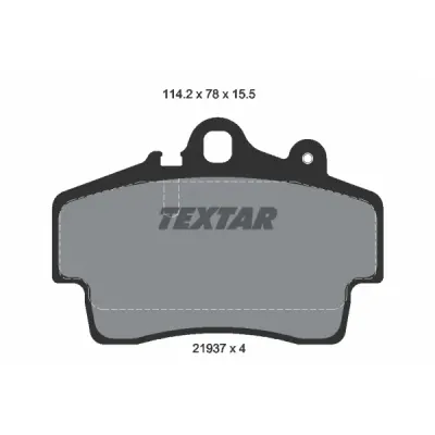 Set placute frana, frana disc TEXTAR 2193702