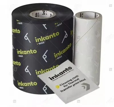 Ribon ARMOR Inkanto AWR8, ceara (wax), negru, 154mmX600M, OUT