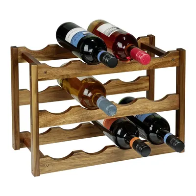 Suport pentru sticle de vin din lemn număr de sticle 12 Fondi – Wenko