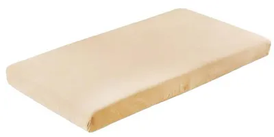 Cearșaf pentru bebeluși cu bandă elastică Sensillo - 120 х 60 cm, cappuccino