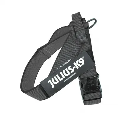 Ham ajustabil, negru, cu elemente reflectorizante, circumferința piept 82-115 cm, pentru câini cu greutate de 40-70 kg