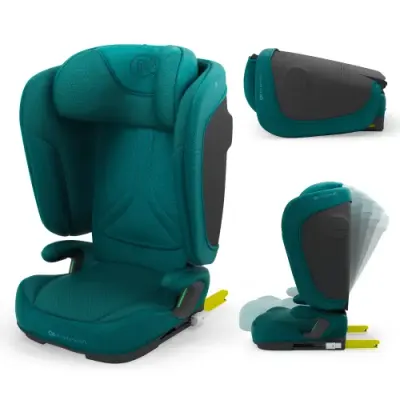 Scaun auto Kinderkraft Unity 2 i-Size, 100–150 cm, 15 - 36kg, R129 i-Size, Verde