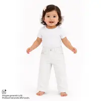 Pantaloni copii Chicco, Alb, 01240-70MC