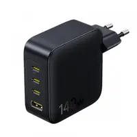 Incarcator Retea Baseus EnerFill FH11, 140W, 5A, 1 x USB-A - 3 x USB-C, Negru E0121J00
