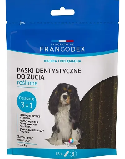 FRANCODEX Benzi dentare pentru caini S 228 g/15 buc