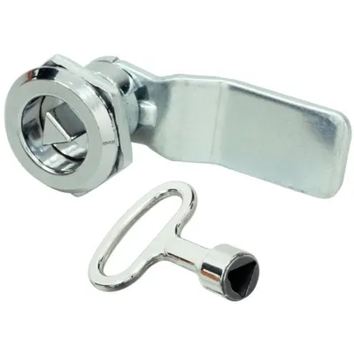 Yala Ifl pentru Mobilier Metalic, Fi28 mm, H18 mm, Cheie Triunghiulara