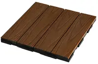 Placă decking Inter Ceramic - SS05TEAK, 30 x 30 cm, culoare Teak