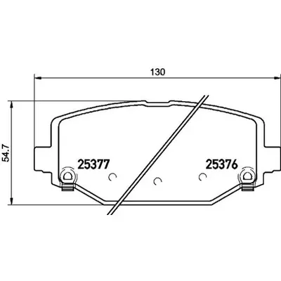 Set placute frana, frana disc BREMBO P 11 032