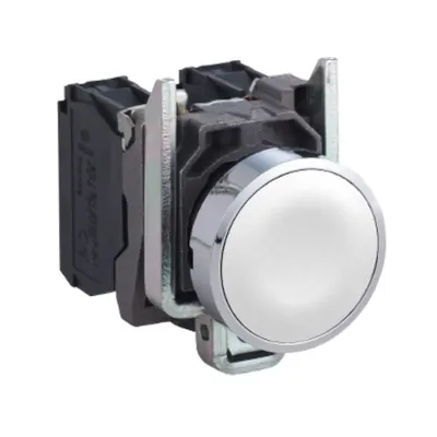 Buton cu Revenire, Alb, 1Nd