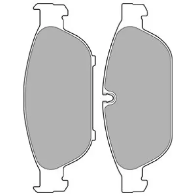 Set placute frana, frana disc DELPHI LP2301