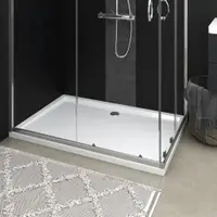 Gossi cadita de dus dreptunghiulara din abs, alb, 80x120 cm