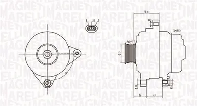 Alternator (14V, 90A) TOYOTA RAV 4 II 2.0 intre 2000-2005