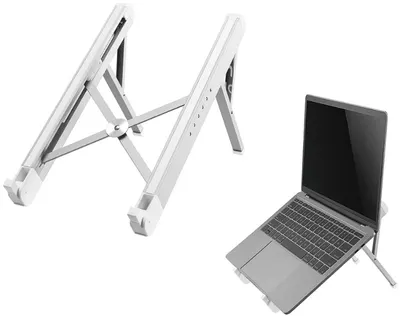 Suport pentru laptop NewStar - NSLS010, ergonomic, argintiu