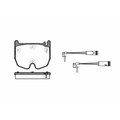 Set placute frana, frana disc REMSA 0992.02