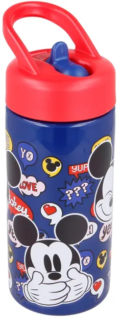 Sticlă cu pai Stor Mickey - 410 ml