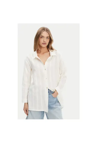 Camasa dama ERJX603447 - Bumbac - Ecru - Ecru