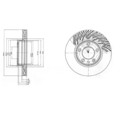 Disc frana DELPHI BG9949