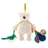 MOULIN ROTY Baboo the Tiger jucărie suspendabilă contrastantă 0m+ 1 buc