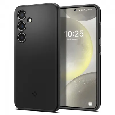 Husa pentru Samsung Galaxy S24 S921, Spigen, Thin Fit, Neagra ACS07341