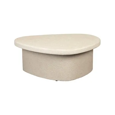 Măsuță de cafea bej cu aspect de marmură 49x74 cm Veda – Dutchbone