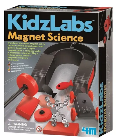 Set de știință pentru experimente 4M Kidz Labs - Magneți