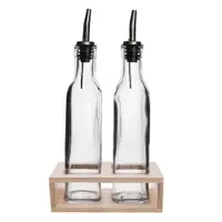 Set olivieră și oțetieră din sticlă – Orion