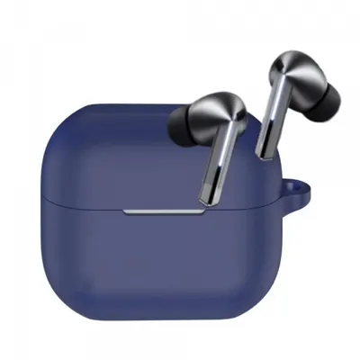 Husa Techsuit Silicone pentru Samsung Galaxy Buds3 FE / Buds3 Pro / Buds3, Bleumarin