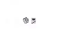 Set 2 capace valva auto moto, tip zar, culoare alb, 15x15x15mm