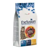 EXCLUSION Mediterraneo Monoprotein, Vită, hrană uscată monoproteică pisici, 12kg