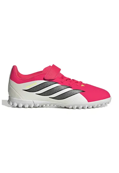 Pantofi pentru fotbal Predator Club - Negru/Rosu vermillion/Alb murdar