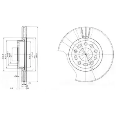Disc frana DELPHI BG3928
