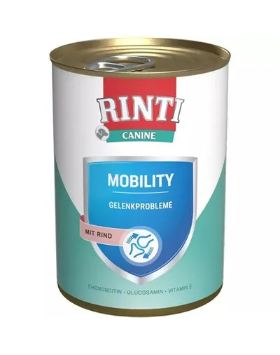 RINTI Canine Mobility beef 400 g hrana dietetica cu vita, pentru caini