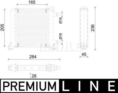 Radiator motor potrivit MINI (F55), (F56), (F57), CLUBMAN (F54) 2.0